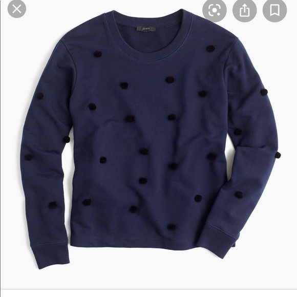 J. Crew Tops - J. Crew Pom Pom Sweatshirt